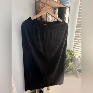 Zara Elegant Black Pleated Skirt